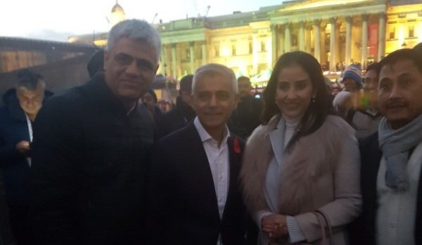 Bollywood actor Manisha Koirala surprises London at Diwali on the Square