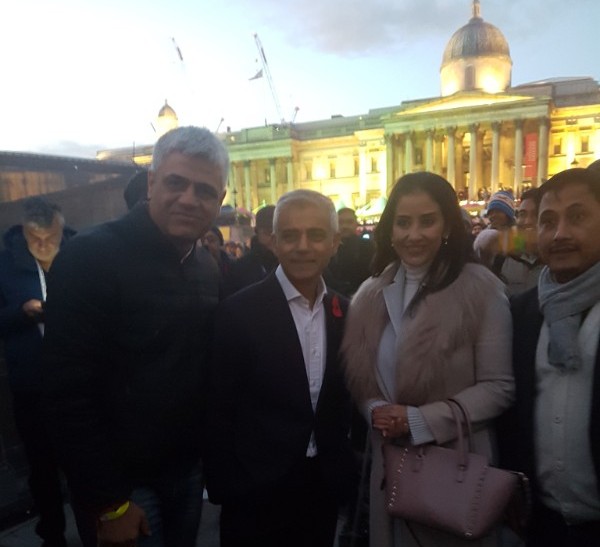 Bollywood actor Manisha Koirala surprises London at Diwali on the Square