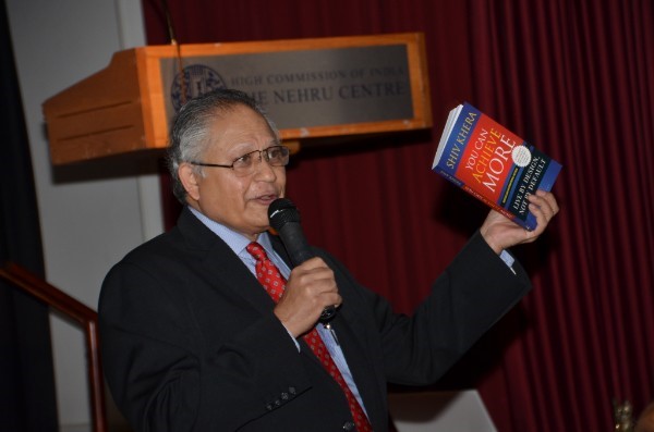 International best selling author Shiv Khera enthralls a packed Nehru Centre