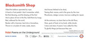 Polish Poems on the Underground