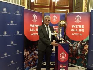 Our MD Mr Manish Tiwari with the Cricket World Cup