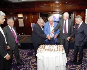 Celebrating Sir Ranjitsinhji, was the cricketing trio - Mushtaq Mohammad, Farokh Engineer and David Gower