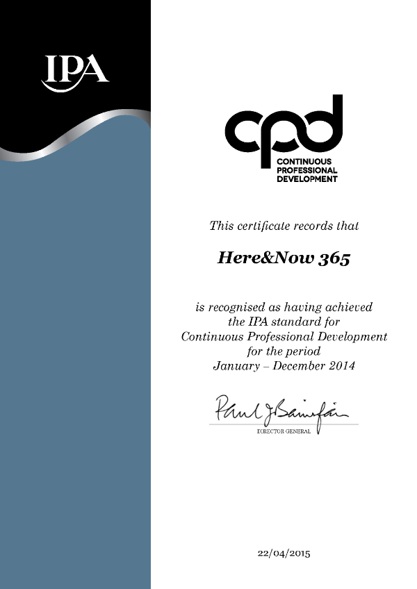 We are CPD certified!