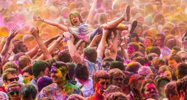 South Asian Splash of Lively Colours - Holi