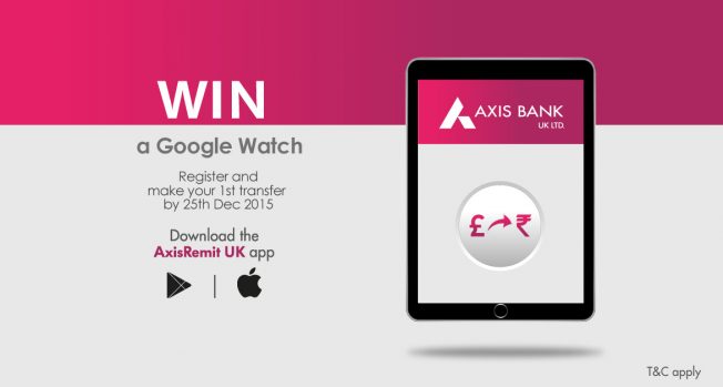 Win a Google Watch with AxisRemit UK