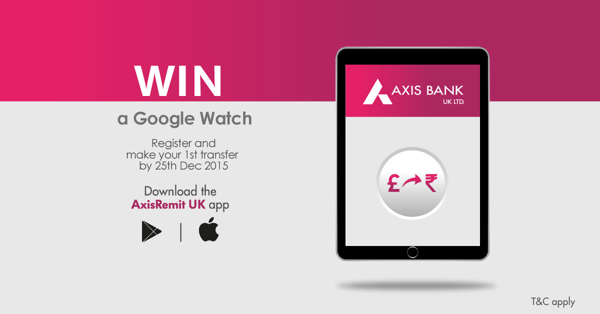 Win a Google Watch with AxisRemit UK