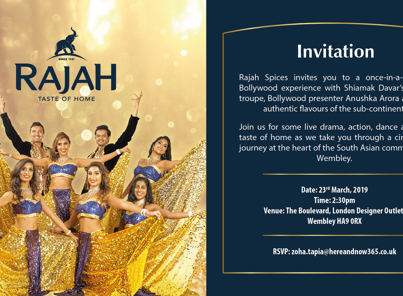 Celebrating eight decades of the flavors of Bollywood with Rajah Spices