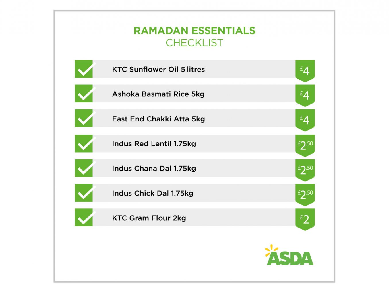 Asda partners Mums this Ramadan in stocking up the essentials in advance!