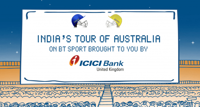 ICICI Bank UK Was the Exclusive Title Sponsor for the India - Australia Cricket Tour