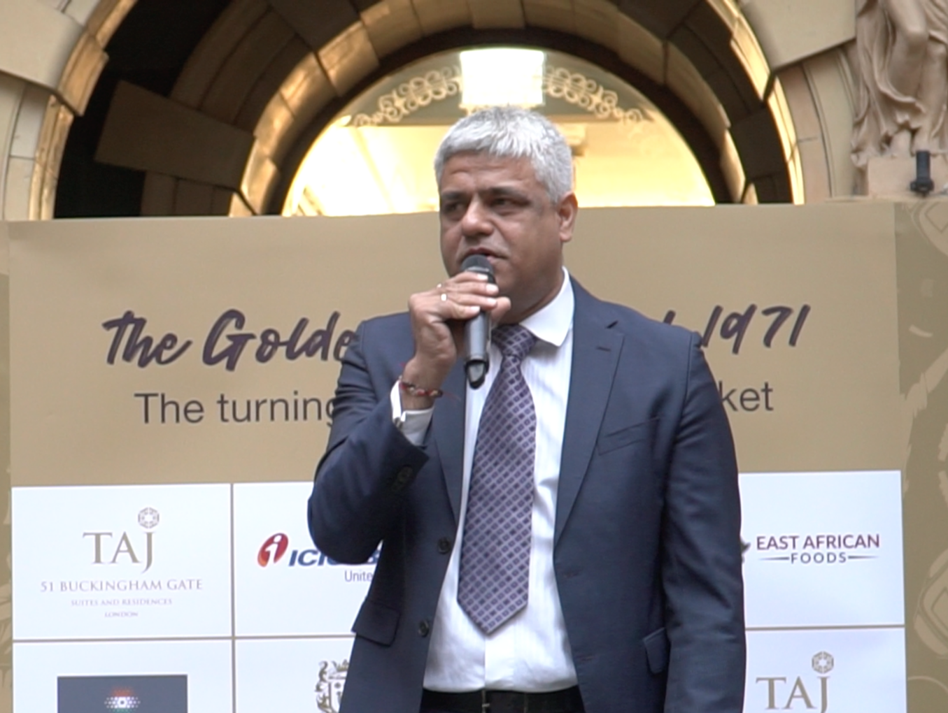 Manish Tiwari speaks at the Golden Jubilee event