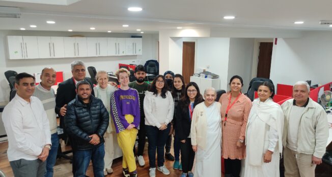 The Brahma Kumaris Visit the Here and Now 365 Office