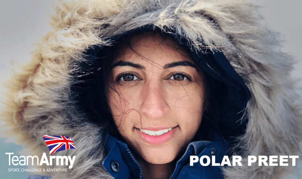 an image of polar preet chandhi in her antarctic clothing from her website